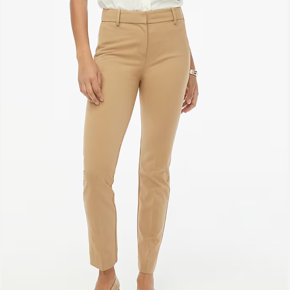 J.Crew Slim-fit Full-length Trouser Pant Tan - Size 2